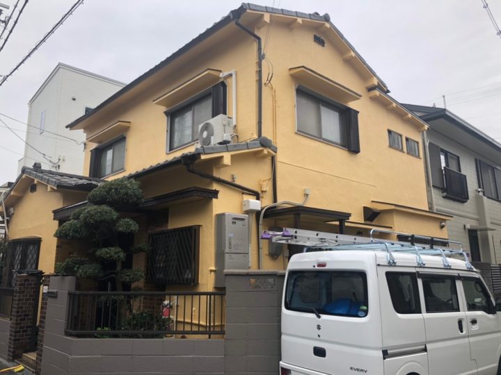 八尾市東本町 O様邸 外壁塗装工事