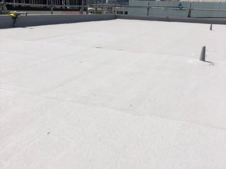 屋上水性塗膜防水工事