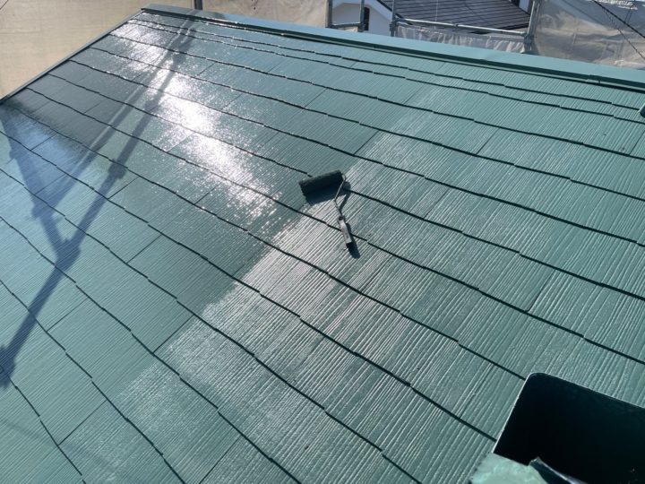 屋根塗装/上塗り