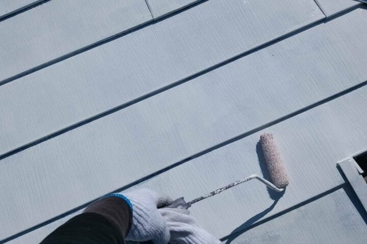 屋根塗装/下塗り1回目