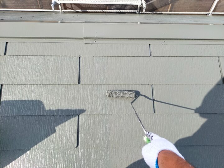 屋根塗装/上塗り