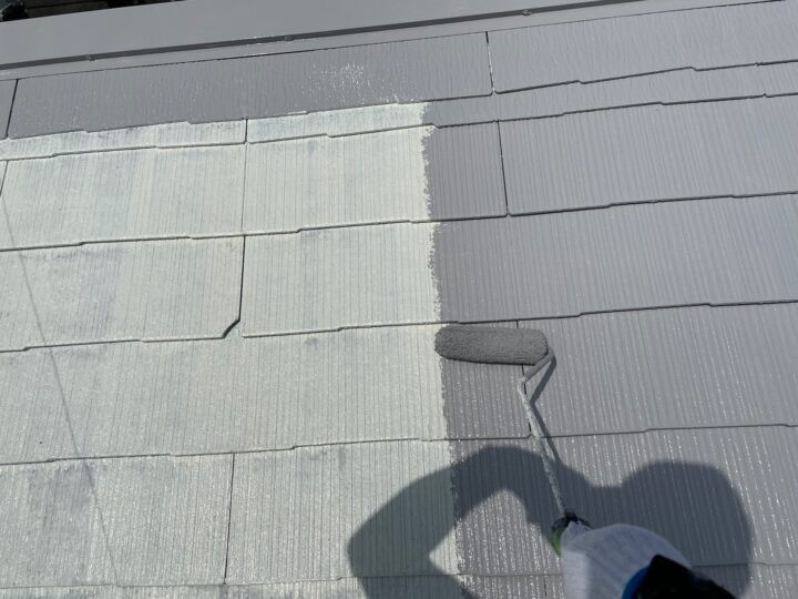 屋根塗装/中塗り