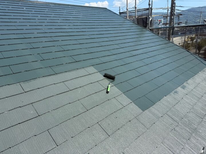 屋根塗装/上塗り