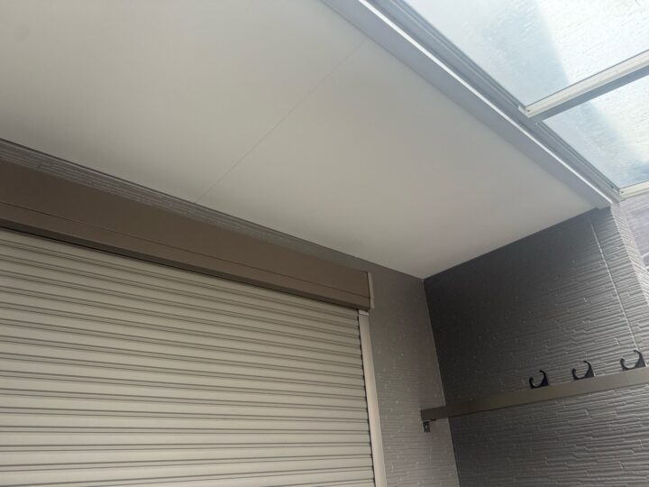 軒天塗装/施工後