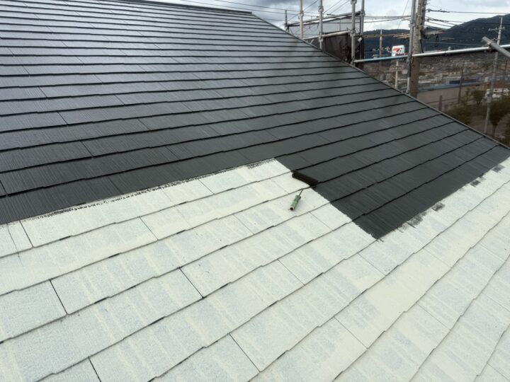 屋根塗装/中塗り