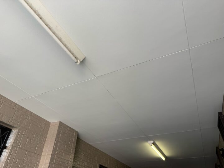 軒天塗装/施工前